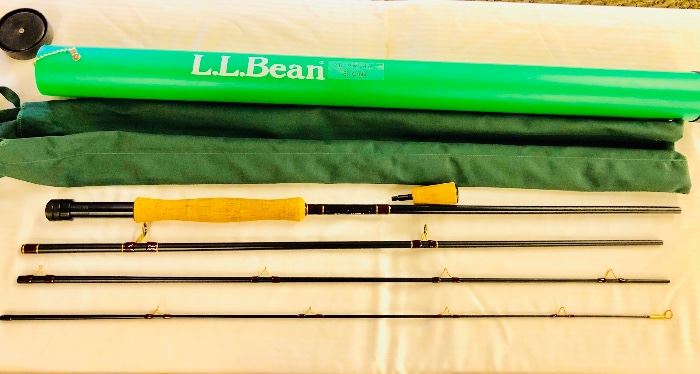 New in Cloth Case LL Bean Tube St. Croix Fly Fishing Rod 9 ft 4 pcs. Model SC909-4  Freshwater Rod 