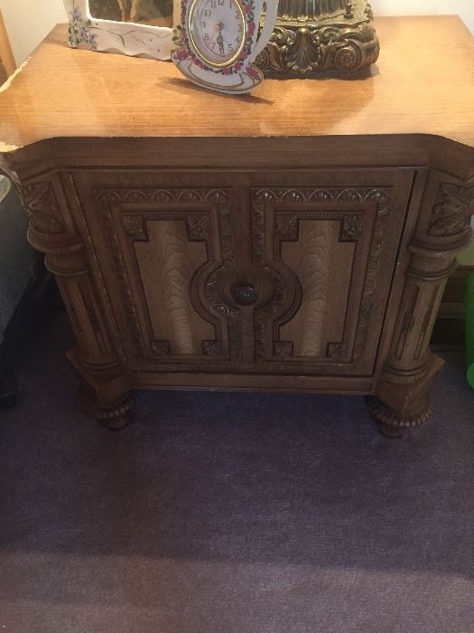 Mid century French handcarved nightstands