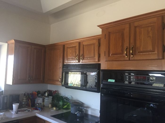 Oak kitchen cabinets are all for sale