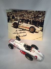 Carousel 1 Roadster Offy Race Car 1962 Indy 500 Winner COA signed by Rodger Ward with autograph picture from Rodger Ward