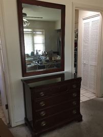 Chest and mirror which matches the china cabinet