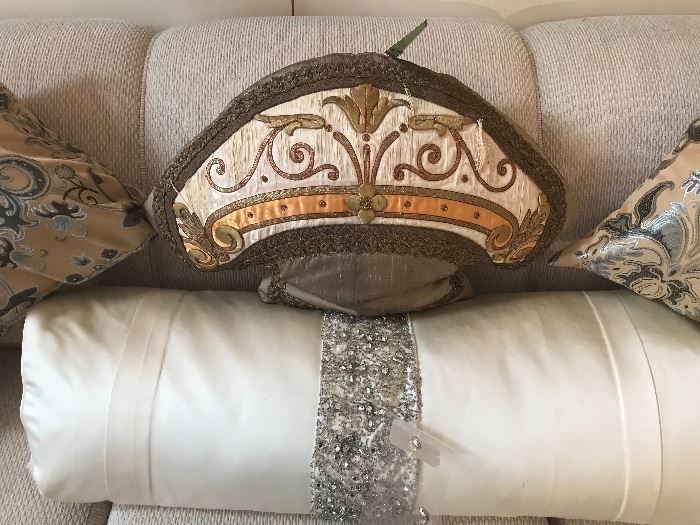 Napoleons Hat Antique Pillow ~ Fabric Is 200 Years Old