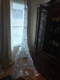 Lighted Six Foot Tall Eiffel Tower
