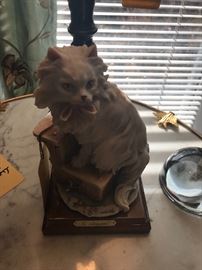 G Armani Cat Figurine