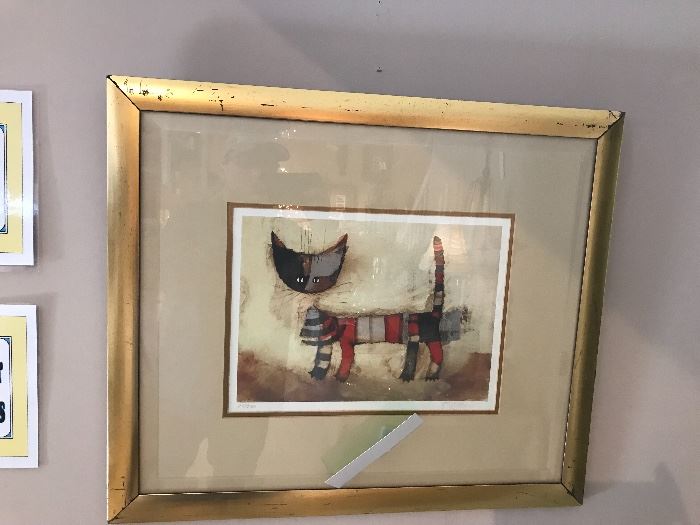 Contemporary Signed Striped Cat Lithograph ~ Signed And Numbered

SORRY FAMILY PULLED THIS ITEM 
