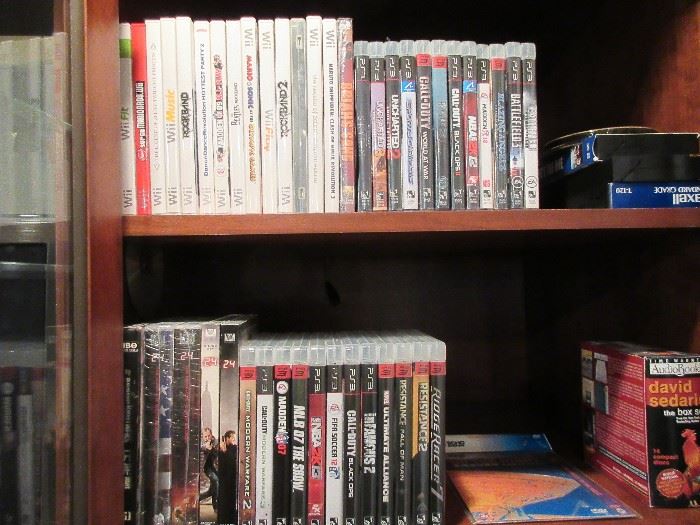Wii and other video games, DVDs