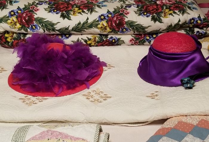 Several RED HAT SOCIETY hats