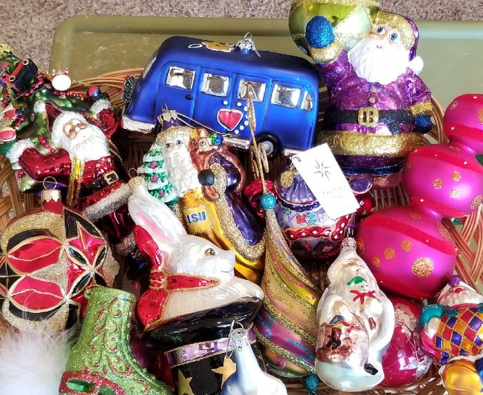 Beautiful CHRISTOPHER RADKO  & ADLER Christmas Ornaments - SEVERAL ONES IN ORIGINAL BOXES !!!