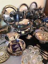 Silver plate hollowware