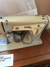 Singer Sewing Machine & Cabinet