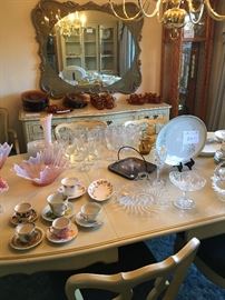 French Provincial Dining Table & Buffet