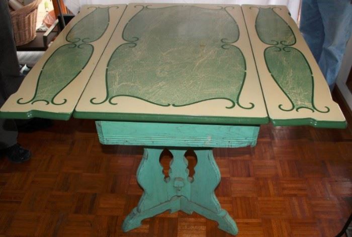 Great Antique Metal Kitchen Table