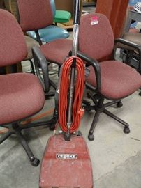 Lot of 8 Chairs / Clarke Vacuum Cleaner