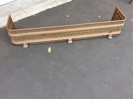 Brass fireplace bumper-antique