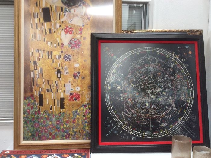 Klimt-5 ft.,  Map of the Universe-glows in the dark