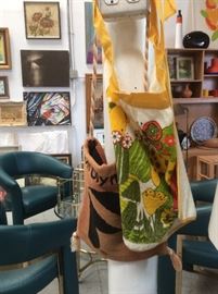 Apron, Olympic woven bag-vintage