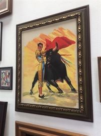 Bullfighter painting