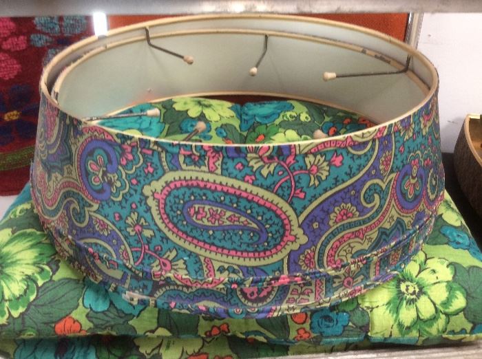 Vintage paisley lampshades