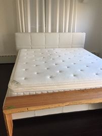 King Size Bed Leather Headboard