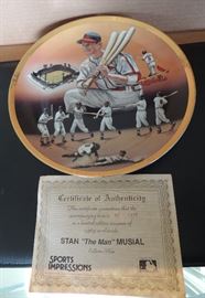 Stan Musial Sports Impressions plate