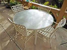 Outdoor table and chairs was $45 (now only $22.50) 