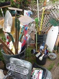 Garden tools and supplies