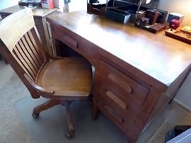 Office desk $145 chair $65