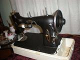 antique white rotary sewing machine