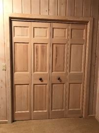 ALL interior doors including closet doors can be removed!  Bring your muscle and your tools!  