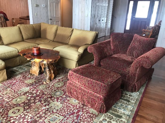 Upholstered chairs, sectional 