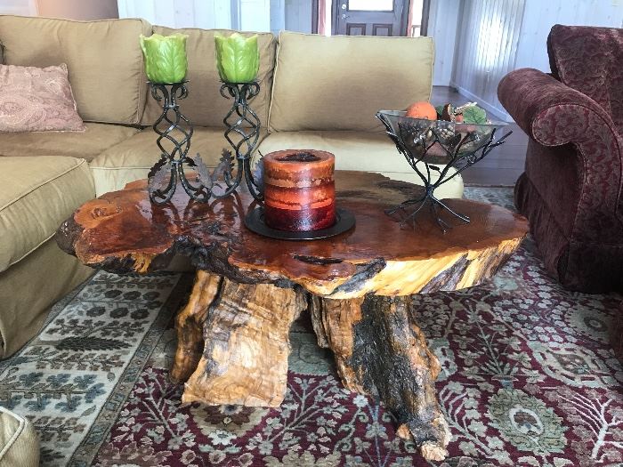 Rustic Tree Coffee Table