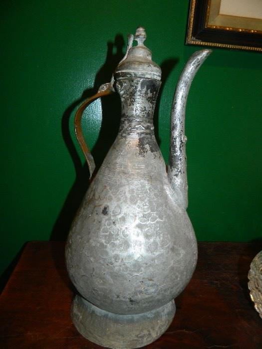 Antique pewter.