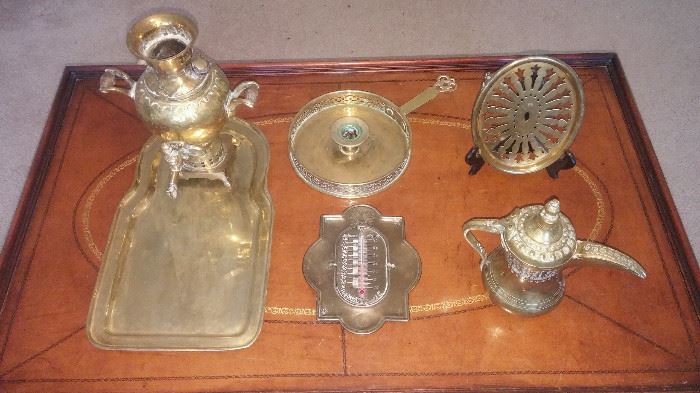 Antique Brass items.