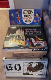 several vintage games, 
