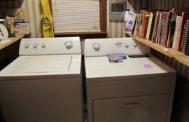 washer & dryer & cookbooks