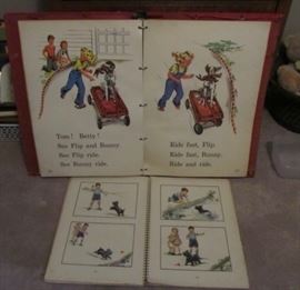 vintage large classroom books