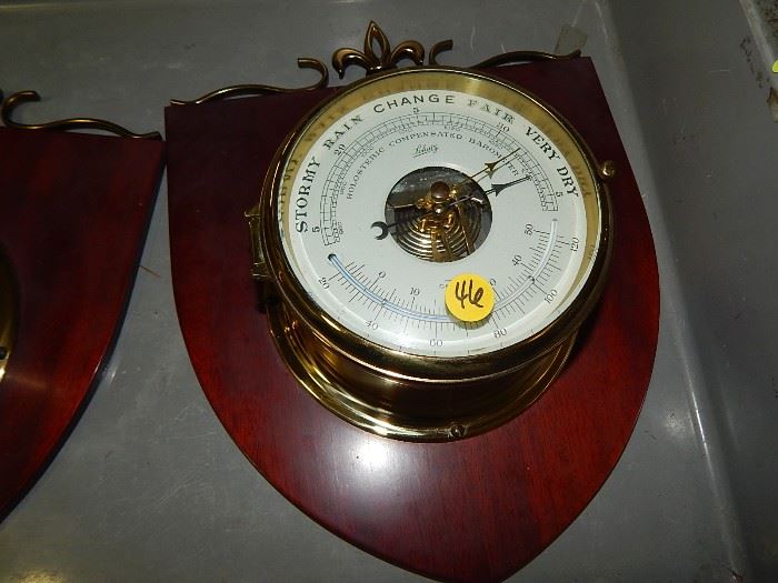 Schatz Barometer and clock