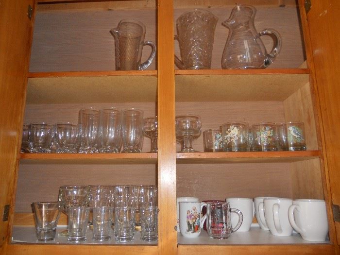 Selection of glasses and cups