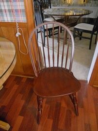 One of a pair of spindle back side chairs