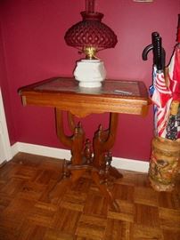 Walnut Victorian side table