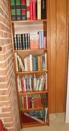 6-Tiered shelf with selection of books