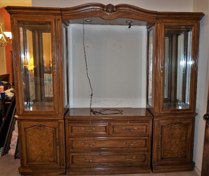 Thomasville china cabinet grouping (mirror removed but available)