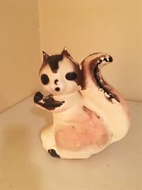Very old large chalkware squirrel 