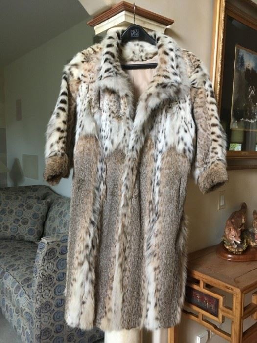 stunning lynx fur coat