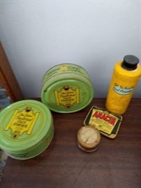 Selection of antique tins. $30 for all.