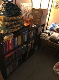 Books (Many Readers Digest Condensed stories), textiles