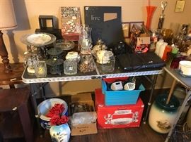 Household decor, lamps, end tables