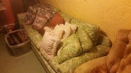 Couch, possibly outdoor fabric