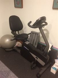 exercise bike and other home exercise gear
