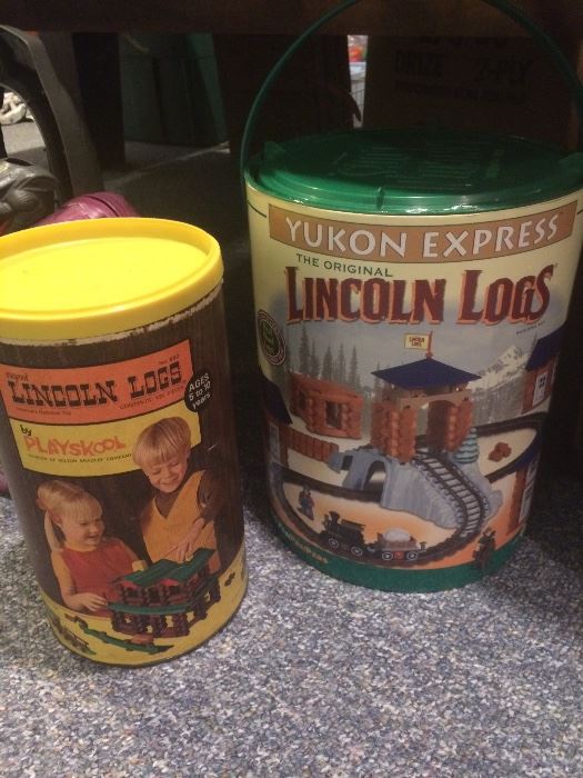 vintage Lincoln log sets